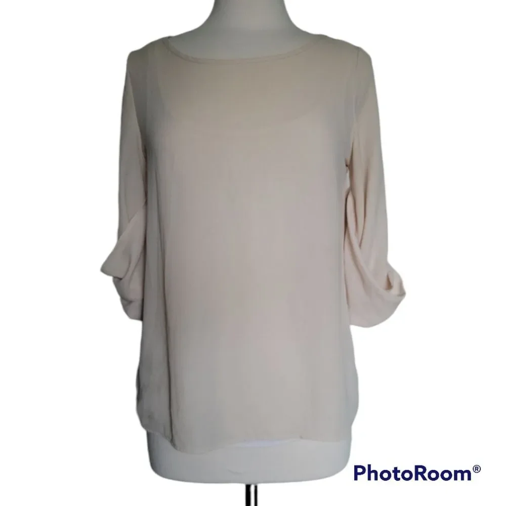 LOVE CULTURE Cream Colored Blouse - M